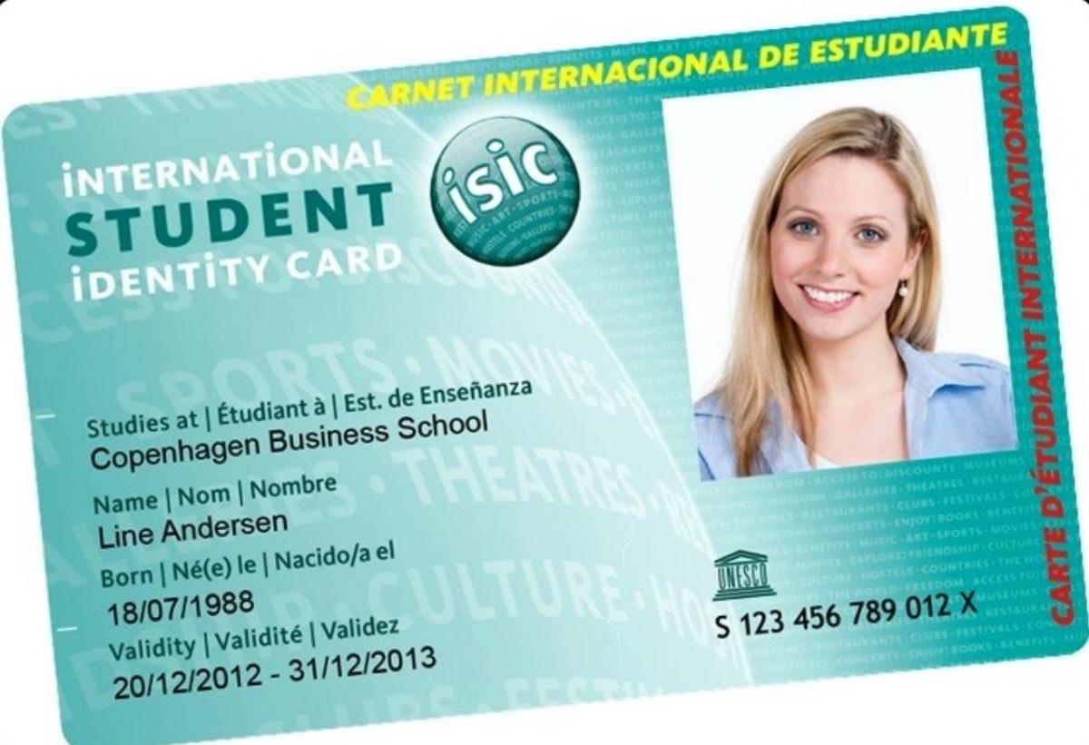 Isic Card & Öğrenci Kimlikleri - Dünya Sırtımda  Düşük Bütçeli In Isic Card Template